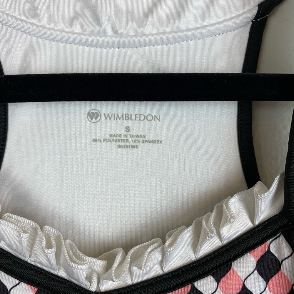 💕Wimbledon Workout Racerback Tank Women’s Ruffle - Picture 3 of 6